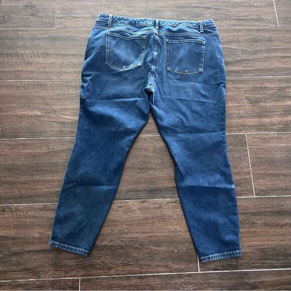 Time and Tru Dark Blue Skinny Jeans Short Womens 20 - Picture 2 of 8